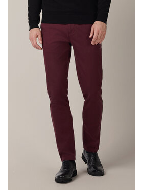 Lancerto Lancerto Spodnie materiałowe Mikkeli SP082225000001 Bordowy Slim Fit