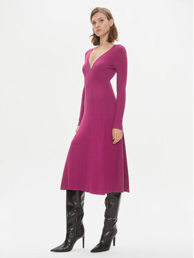 PINKO Pinko Džemper haljina Coccodrillo 102023 A18P Ružičasta Regular Fit