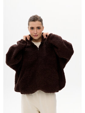 Mirons Mirons Bluza baranek Brązowy Oversize