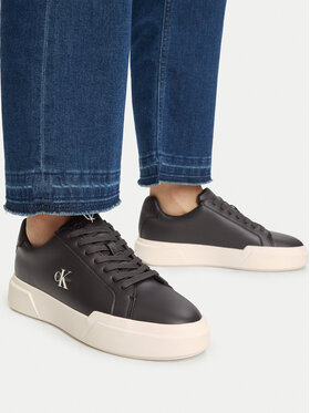 Calvin Klein Calvin Klein Superge Chunky Cupsole Laceup Lth YW0YW01947 Temno rjava