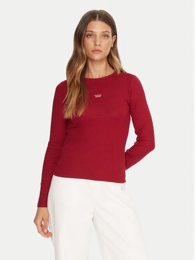 Guess Jeans Guess Jeans Blusa W5BP01 KA0H1 Rosso Slim Fit