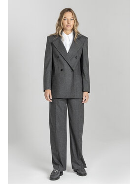 Deni Cler Milano Deni Cler Milano Spodnie materiałowe W-DC-5266-E5-E5-88-1 Szary Loose Leg