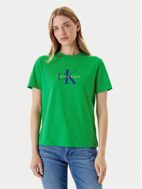 Calvin Klein Jeans Calvin Klein Jeans Marškinėliai Hero Classic LV047B865G Žalia Regular Fit