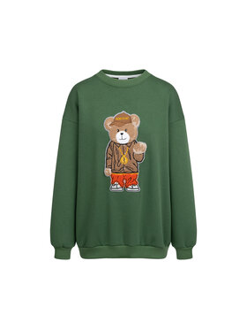 Bejbi Story Bejbi Story Bluza Snoop Teddy dla mamy i taty Zielony Oversize