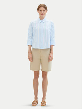 Tom Tailor Tom Tailor Szorty materiałowe 1040694 Beżowy Regular Fit