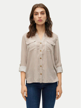 Vero Moda Vero Moda Košeľa Bumpy 10275283 Béžová Regular Fit