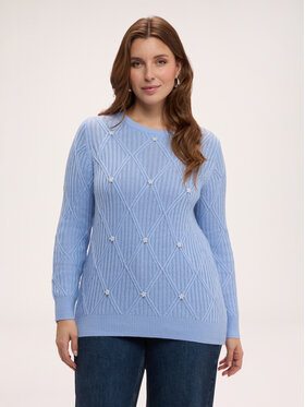 Fiorella Rubino Fiorella Rubino Maglione M577L008877N004 Turchese Regular Fit