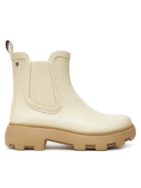 Tommy Hilfiger Tommy Hilfiger Gumene čizme Rubber Flag Cleated FW0FW08637 Bež