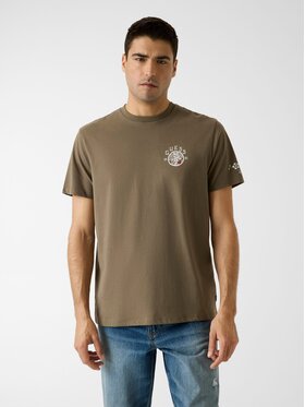 Guess Guess T-Shirt 180518 Zielony Classic Fit
