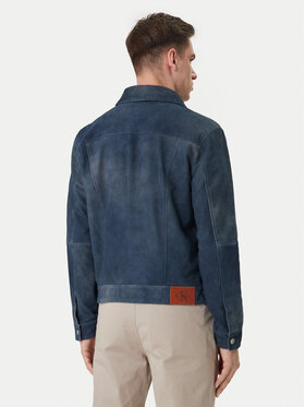 Calvin Klein Jeans Calvin Klein Jeans Giacca di pelle 90s LV04RF404G Blu scuro Regular Fit