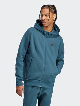 adidas adidas Džemperis ar kapuci IN5087 Tirkīzs Loose Fit