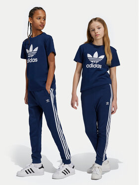 adidas adidas Спортивні штани Trefoil IY7486 Cиній Regular Fit