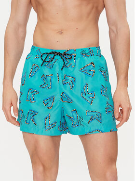 KARL LAGERFELD KARL LAGERFELD Strandnadrág 241M2212 Kék Regular Fit