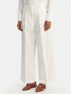 Weekend Max Mara Weekend Max Mara Spodnie materiałowe Bellico 2615131072 Biały Regular Fit