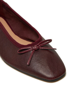 Tommy Hilfiger Balerinke Soft Leather FW0FW08355 Bordo Rdeča