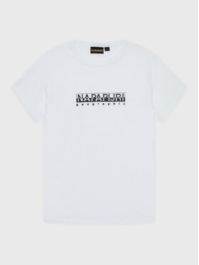 Napapijri Napapijri T-Shirt S-Box NP0A4GN S Biały Regular Fit