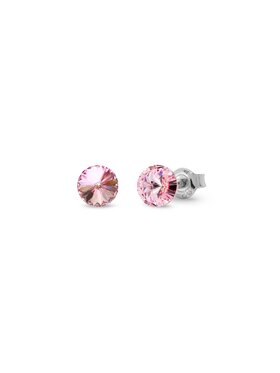 Fugart Fugart Kolczyki Kolczyki z kryształami Swarovskiego Spark Candy Studs Small K1122SS29LR Różowy