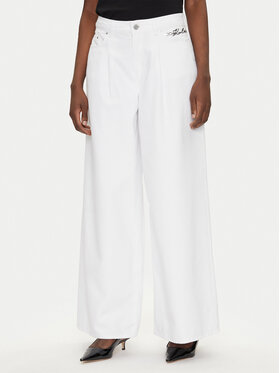 KARL LAGERFELD KARL LAGERFELD Džínsy A2W10158 Biela Wide Leg