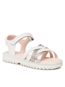 Geox Geox Sandały J Sandal Coralie Gir J356EA054AJC0007 D Biały