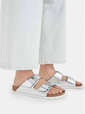 Birkenstock Birkenstock Šlepetės Arizona Metallic 1005961 Sidabrinė