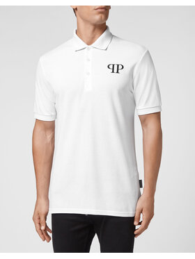PHILIPP PLEIN PHILIPP PLEIN Polo 25477 Bianco Slim Fit