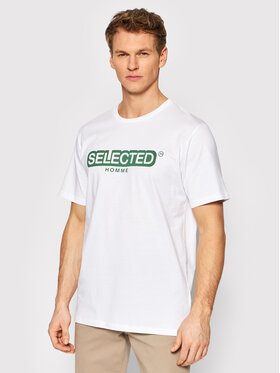 Selected Homme Selected Homme T-Shirt Daniel 16085965 Biały Regular Fit