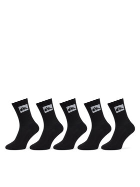 Quiksilver Quiksilver Set od 5 pari unisex visokih čarapa EQYAA04066 Crna
