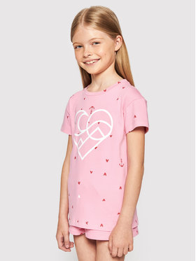 Femi Stories Femi Stories T-Shirt Muun Różowy Regular Fit