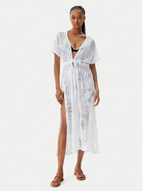 Banana Moon Banana Moon Pludmales kleita Elvie Cocobeach JQV10 Balts Relaxed Fit