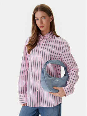 Calvin Klein Calvin Klein Geantă Denim Soft Crescent Sm LV04F3207G Albastru