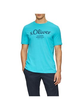 s.Oliver s.Oliver T-Shirt 28252 Turkusowy Comfort Fit