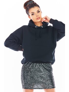 Awama Awama Večerné šaty A403 Sivá Basic Fit