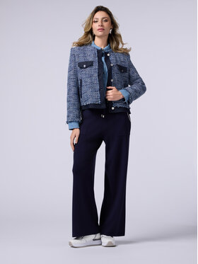 Oltre Oltre Pantaloni di tessuto P655J002204N034 Blu Baggy Fit