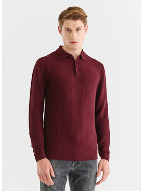 Pako Lorente Pako Lorente Sweter P23WF-2X-010 Bordowy Classic Fit