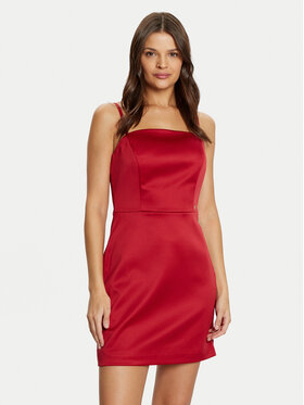 Guess Guess Coctailkleid W5RK42 WH0M2 Rot Slim Fit