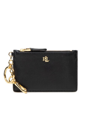 LAUREN RALPH LAUREN Lauren Ralph Lauren Kredītkaršu turētājs Zip Card Cas 432876731002 Melns