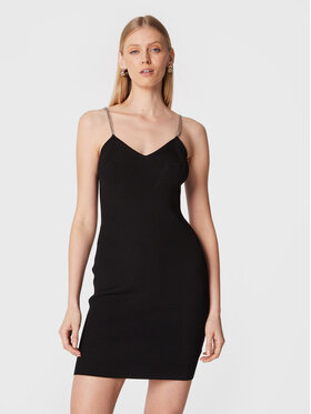 MICHAEL Michael Kors MICHAEL Michael Kors Коктейльна сукня MF281D933D Чорний Slim Fit