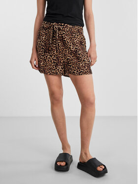 Pieces Pieces Szorty materiałowe 17121906 Czarny Regular Fit