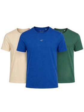 4F 4F T-Shirt Z-TTSHM3947-3-R Biały Regular Fit