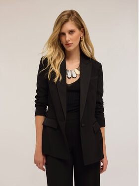 Motivi Motivi Giacca da abito Q741Q000964N033 Nero Baggy Fit