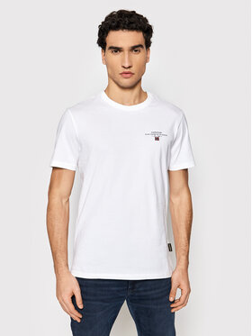 Napapijri Napapijri T-Shirt Selbas NP0A4GBQ Biały Regular Fit