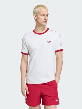 adidas adidas T-shirt Drop Needle 3 Stripes Tee KS7449 Bianco Regular Fit