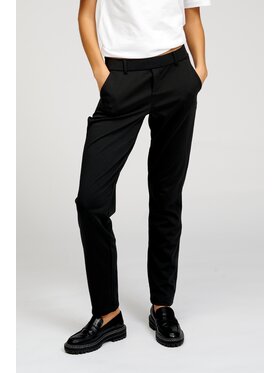 TeeShoppen TeeShoppen Spodnie garniturowe 'Perform Collection' Czarny Slim Fit