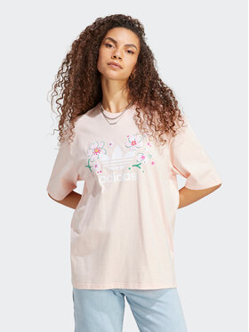 adidas adidas Тишърт Oversized T-Shirt IP3752 Розов