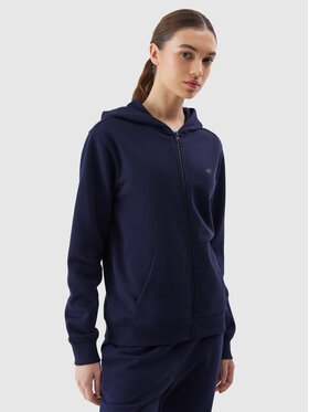 4F 4F Mikina 4FWSS24TSWSF0956 Tmavomodrá Regular Fit
