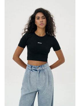 Misaga Misaga Top SIGNATURE TOP Czarny Slim Fit