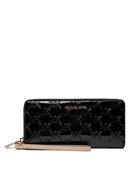 MICHAEL Michael Kors MICHAEL Michael Kors Veľká dámska peňaženka Large Logo Embossed 34H3GJ6T9U Čierna