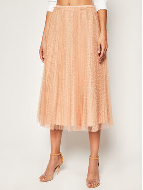 Red Valentino Red Valentino Плисирана пола TR0RAC20 Розов Loose Fit