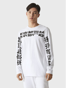 Togoshi Togoshi Тениска с дълъг ръкав TG22-TSML511 Бял Regular Fit