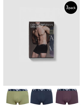 Emporio Armani Underwear Emporio Armani Underwear Bokserki 3 PACK TRUNK Niebieski